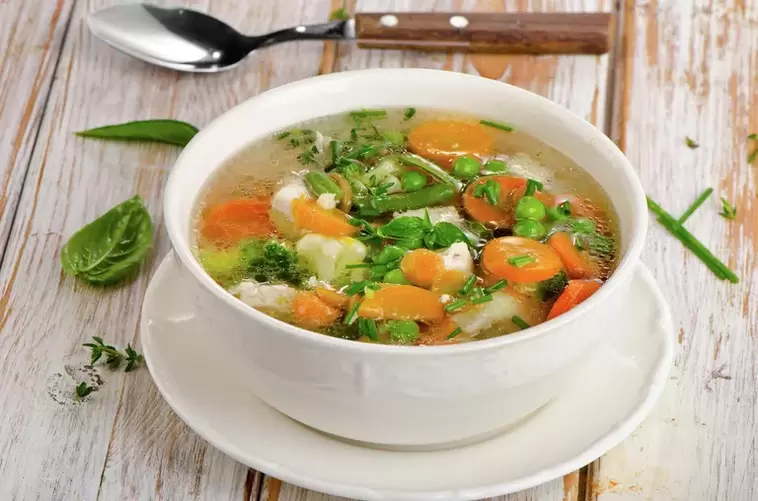 Soupe aux légumes en perte de poids